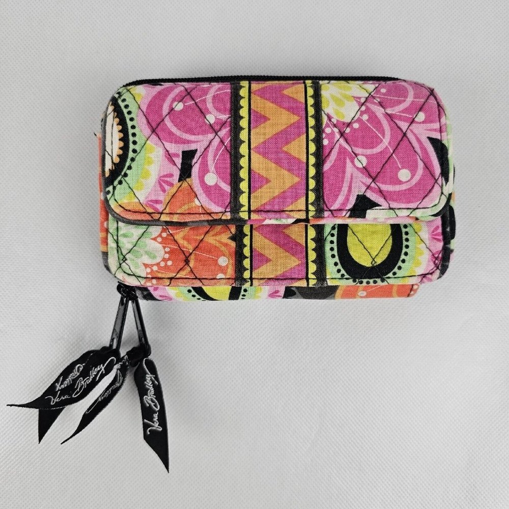 Vera Bradley Retired Ziggy Zinnia All in One Small Purse Wallet Color No Strap